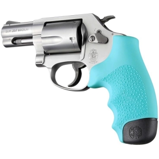 Hogue Rubber Monogrip for S&W J Frame - Aqua
