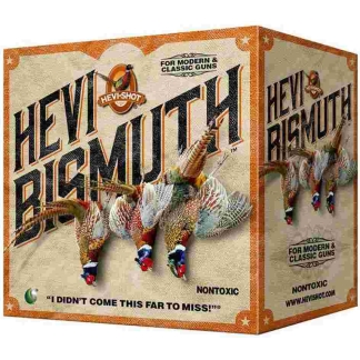 HEVI-Shot HEVI-Bismuth Upland Shotshells 12ga 2-3/4" 1-1/4oz 1400 fps #5 25/ct