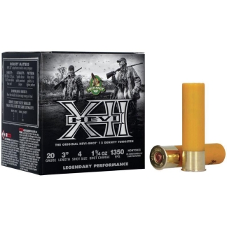 Hevi-Shot HEVI-XII Shotshells 20 ga 3" 1.25 oz 1350 fps #4 25/ct