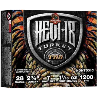 HEVI-Shot Hevi-18 Shotshells 28ga 2-3/4" 1-1/16oz 1200 fps #7 5/ct