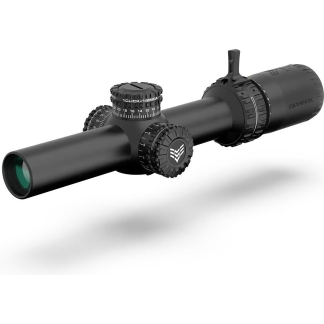 Swampfox Arrowhead Series LPVO Rifle Scope 1-6x24 30mm SFP IR Guerrilla Dot Red MIL Illum