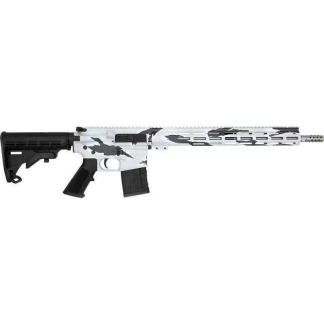 GLFA .223 Wylde Rifle .223 Wylde 30rd Magazine 16" Threaded Barrel Snow Camo Stainless Steel with 15.25" Handguard