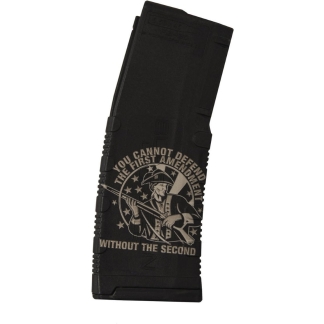 Black Rain Ordnance Lasered AR15 Magazine 1st Amendment Defends 30 rd.