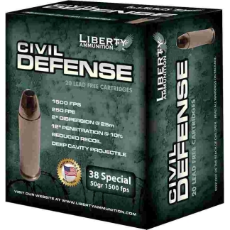 LIBERTY CIVIL DEFENSE 38 - SPECIAL 50GR HP 20RD 10BX/CS