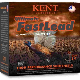 Kent Ultimate Fast Lead Shotshells 12 ga 2-3/4" 1-1/4oz  1345 fps #5 25/ct