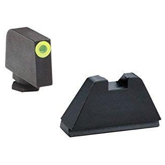 Ameriglo Tritium Tall Sights for all Glock Models except 42 43 -Green Tritium Lime Green Lumi Outline