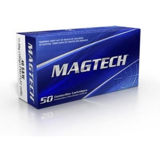 MagTech Handgun Ammunition .40 S&W 180gr FMJ 990 fps 1000/ct Case(20-50/ct Boxes)