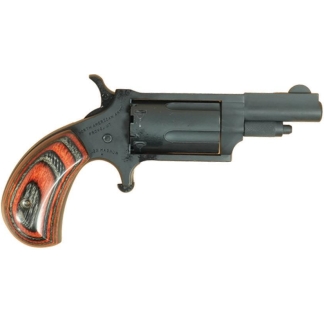 NAA 22M Mini Revolver Handgun .22 Magnum 5rd Capacity 1.625" Barrel Grey Cerakote with Red & Black Grips