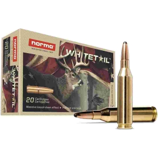 Norma WhiteTail Rifle Ammunition .243 Win 100gr PSP 2953 fps 20/ct