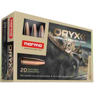 Norma ORYX Rifle Ammunition 6.5 Creedmoor 156gr JSP 2850 fps 20/ct