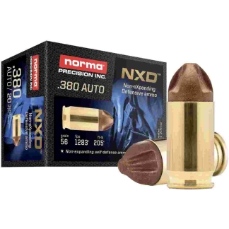 Norma NXD Handgun Ammunition 9mm Luger 65gr NXD 1730 fps 20/ct