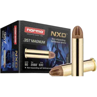 Norma NXD Handgun Ammunition .357 Mag 80gr NXD 2068 fps 20/ct