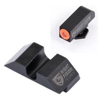 Perfect Dot NS Set w/Orange Front Dot+ U Blank Rear for Glock 17-39