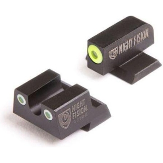 Perfect Dot NS Set w/Yellow Front +  Black Square Rear Fits Springfield XD