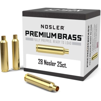 Nosler Custom Brass 28 Nolser 25 pk.