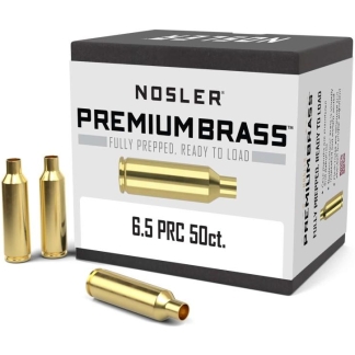 Nosler Unprimed Premium Brass Rifle Cartridge Cases 6.5 PRC 50/ct (BULK)