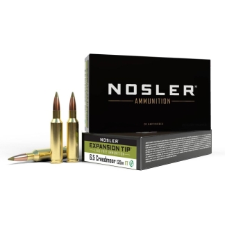 Nosler Expansion Tip Rifle Ammunition 6.5mm Creedmoor 120 gr. ET SP 20 rd.