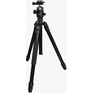 Athlon Midas AL28 Aluminum Tripod 17" - 65" Black with Soft Sided Carrying Case