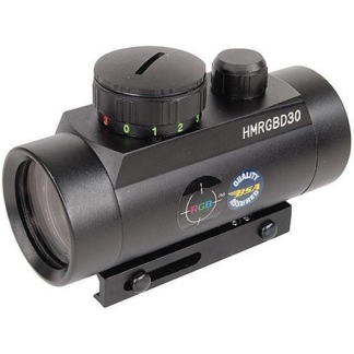 BSA HUNTSMAN 1X30MM SIGHT - RED/GRN/BLUE DOT RETICLE