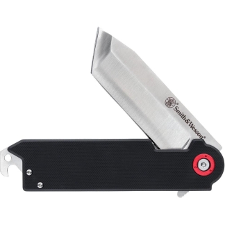 Smith & Wesson Big Benji Folding Knife 3-1/2" Clip Point Blade Black Blister