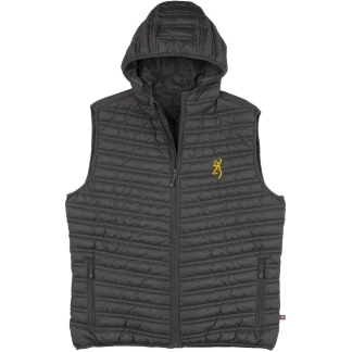 Browning Packable Puffer Hooded Vest Carbon S