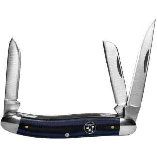 ABKT Cattleman Stockman Cowhand Series Knife 3 Blades Blue