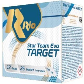Rio Star Team Target 32 Low Recoil Shotshells 12ga 2-3/4" 1-1/8oz 1150 fps #8 25/ct