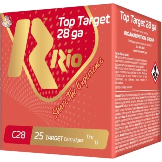 Rio Top Target Shotshells 28ga 2-3/4" 3/4oz 1300 fps #8 25/ct
