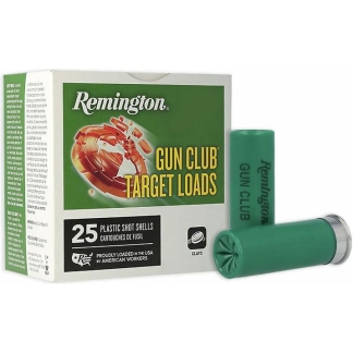 Remington Gun Club Target Load 12 ga 2 3/4" 2 3/4 dr 1 1/8 oz #9 1145 fps - 25/ct