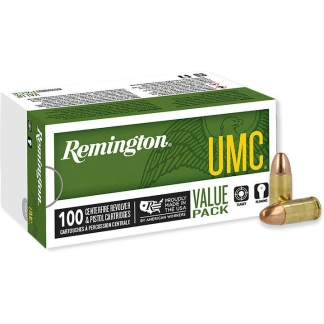 Remington UMC Handgun Ammo 9mm 115 gr. FMJ 100 rd.