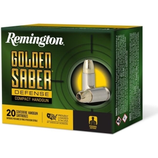 Remington Golden Saber Defense Compact Ammunition .45 Auto 230 gr BJHP 725 fps 20/ct