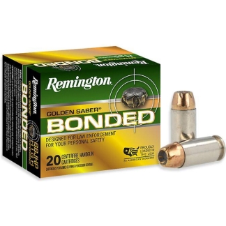 Remington Golden Saber Bonded Handgun Ammo 40 S&W 165 gr. BJHP Bonded 20 rd.
