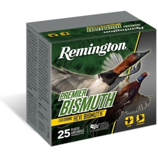 Remington Premier Bismuth Shotshells 12ga 3 in 1-3/8oz #2 1400 fps 25/ct