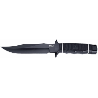 SOG Tech Bowie Knife 6.4" Blade Black