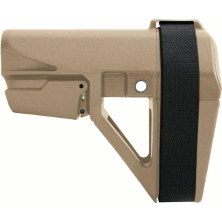 SB Tactical SBA5 Pistol Stabilizing Brace - FDE | Mil-Spec Carbine Buffer Compatible