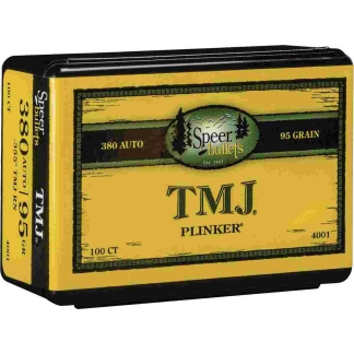 Speer TMJ Handgun Bullets 9mm/.380 ACP .355" 95 gr TMJ-RN 100/ct