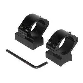 Talley Lightweight Alloy Scope Mounts - Black Anodized - 1" - Medium Weatherby Accumark - Magnum Mark V (9 LUG)