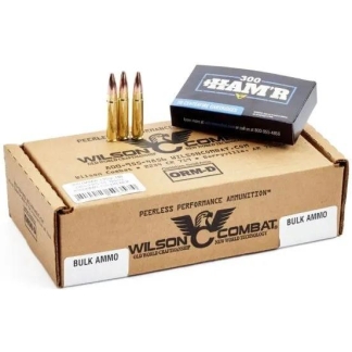 Wilson Combat Speer Hot-Core Rifle Ammunition 300 HAM'R 130gr PT 2500 fps 200/ct (10-20/ct Boxes)
