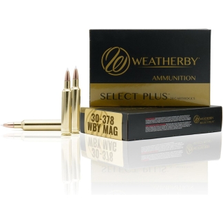 Weatherby Select Plus Rifle Ammunition 30-378 Wby Mag 180 gr Scirocco 3500 fps 20/ct