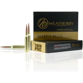 Weatherby Select Plus Rifle Ammunition 7mm PRC 177gr Hammer Custom 2925 fps 20/ct