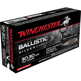 Winchester Ballistic Silvertip Rifle Ammo 30-30 Win. 150 gr. Ballistic Silvertip 20 rd.