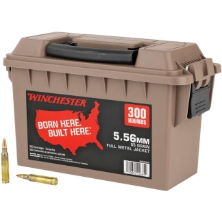 Winchester Lake City M193 Rifle Ammunition 5.56mm 55 gr. FMJ 3270 fps 300/ct (Polymer Ammo Can)