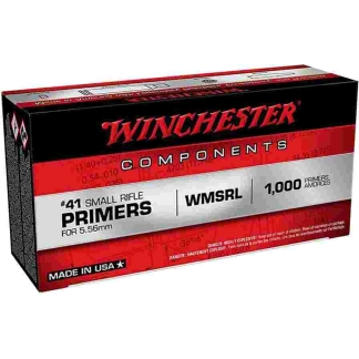 Winchester #41 WMSRL Primers for 5.56 | AR-15 Primers 1000/ct