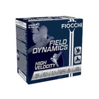 Fiocchi High Velocity Hunting Loads 12 ga. 2.75 in. 1 1/4 oz. 6 Shot 25 rd.