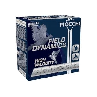 Fiocchi High Velocity Hunting Loads 12 ga. 2.75 in. 1 1/4 oz. 7.5 Shot 25 rd.