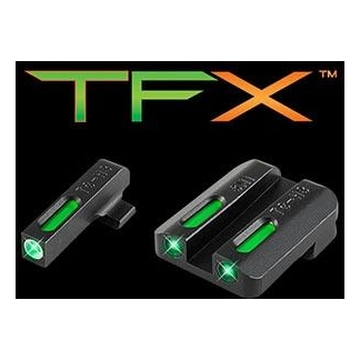 Truglo TFX Tritium/Fiber-Optic Day/Night Sight Set Steyr Mannlicher M-A1 C-A1 S-A1 L-A1 White Outline Front/Rear Green