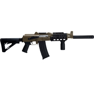 ZPAP85 AK Rifle | 5.56x45 | Quad rail | Top rail | CTR Stock | Muzzle Extension | FDE Cerakote