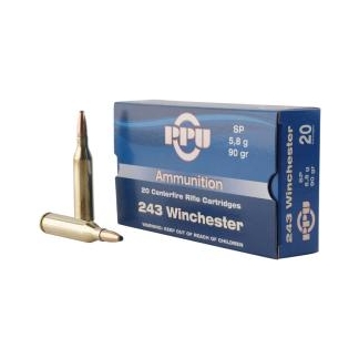 PPU 243 WIN SP 90GR 20RD BOX 10 BOXES PER CASE