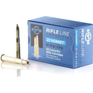 PPU 22 HORNET 45GR SP 50RD BOX 20 BOXES PER CASE