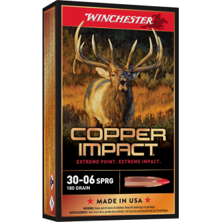 WINCHESTER COPPER IMPACT 3006SPFLD 180G LF 20RD BX 200RD CASE